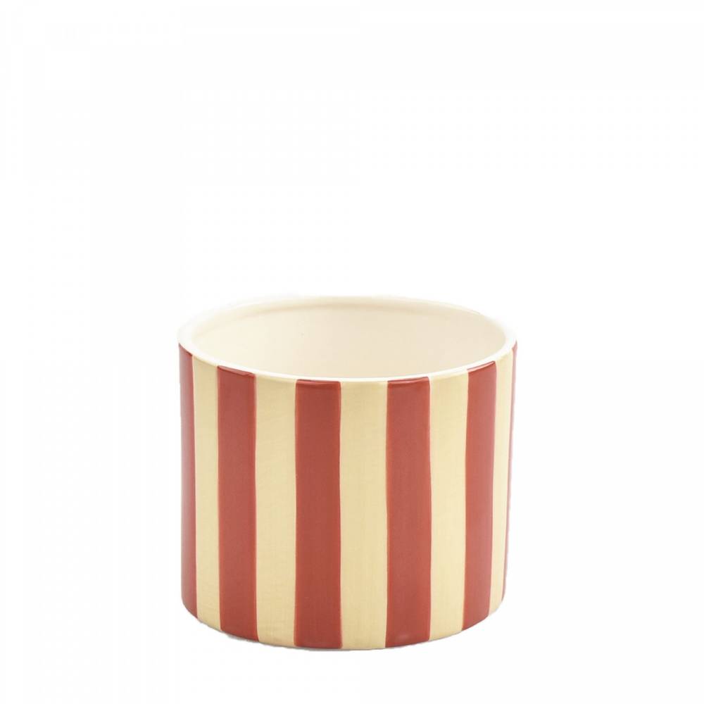 Keramik Übertopf Zylinder Circus D10cm H10.5cm