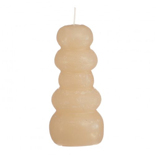 Kerze Pebble creme d7cm h15cm