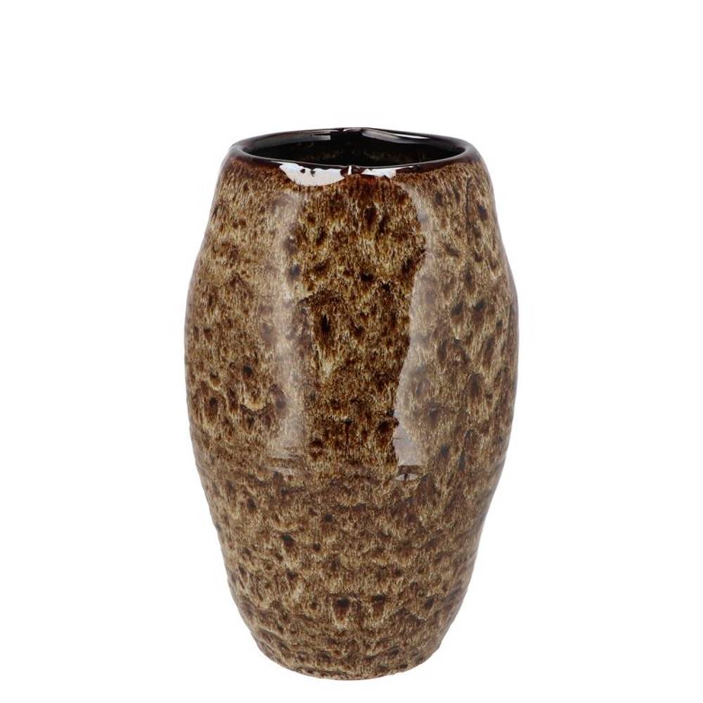 Keramik Vase Dana braun 17x17x26cm