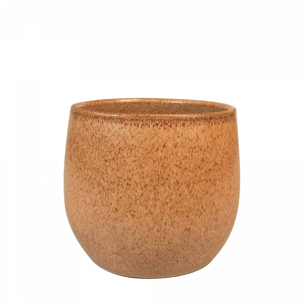 Keramik Übertopf Hailey braun D19cm H16cm 
