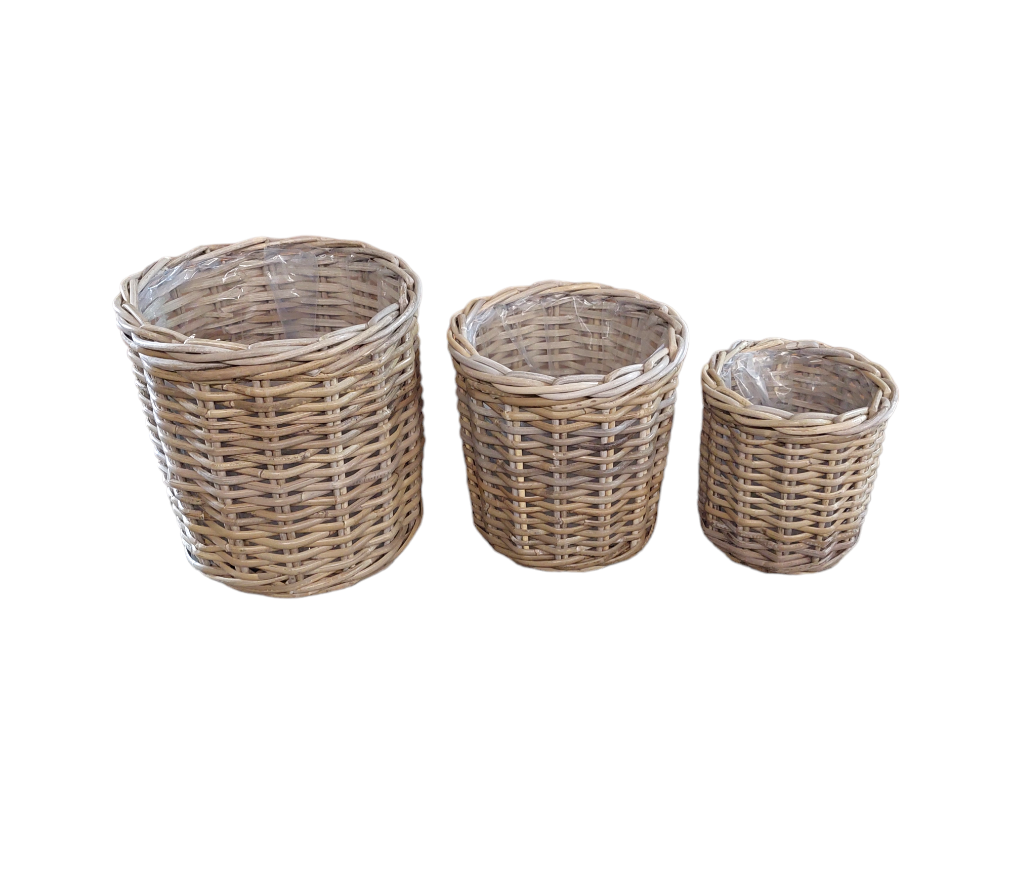 Korb Rattan Apac 3/Set natur D30/25/20cm
