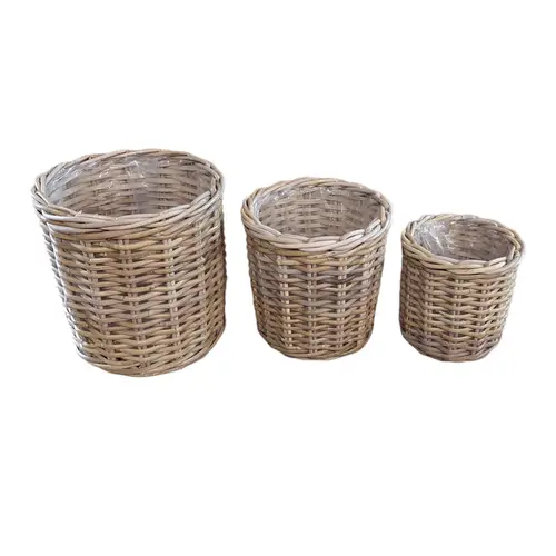 Korb Rattan Apac 3/Set natur D30/25/20cm