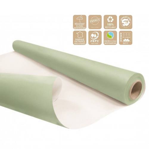 Papier Rolle Eco 80cm wasserb. grün 25m