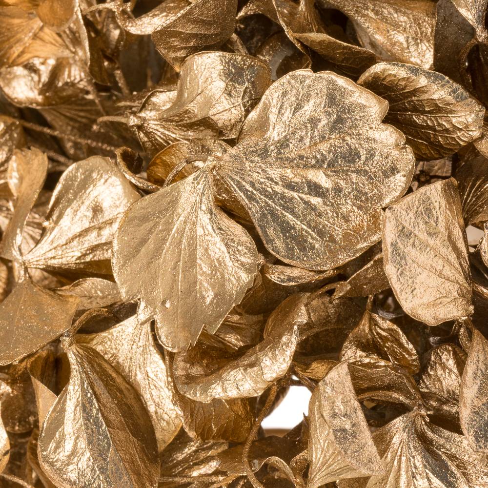 Präparierte Hortensie Metallic Gold