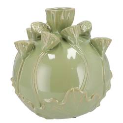 Keramik Vase Mara Lotus grün 30x30x30cm
