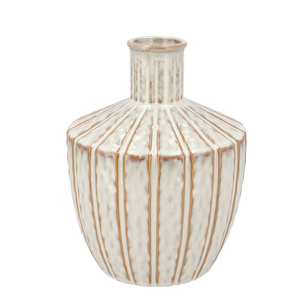 Keramik Vase Sifan weiss 19x19x25cm