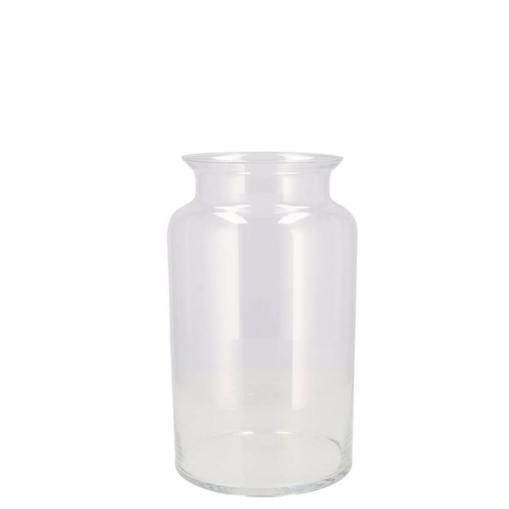 Glas Vase Milchkanne Mouthblown D19cm H19cm