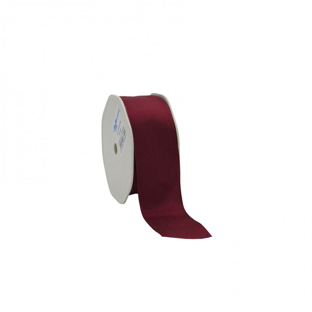 Band Stoff+Draht weinrot 38mm 20m