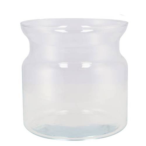 Glas Vase Milchkanne D19cm H19cm