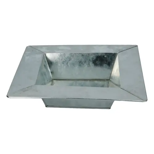 Zink Schale silber 25x5cm