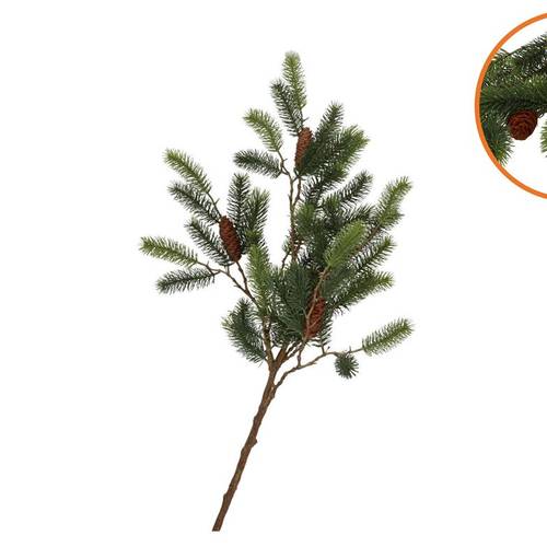Seiden Kiefer mit Zapfen L102cm