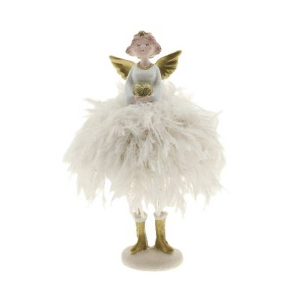 Engel Isabel weiss D09cm H22cm