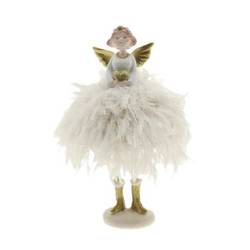 Engel Isabel weiss D09cm H22cm