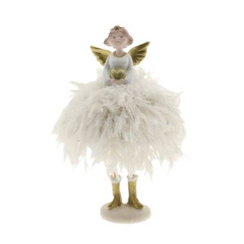 Engel Isabel weiss D09cm H22cm