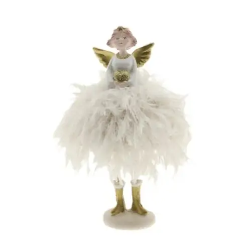 Engel Isabel weiss D09cm H22cm