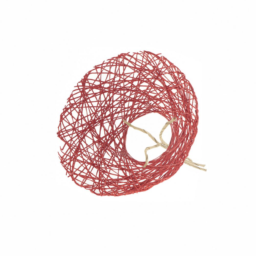 Strausshalter Papierweb rot D20cm