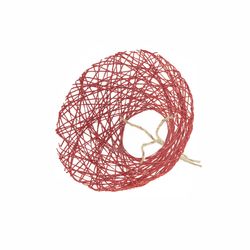 Strausshalter Papierweb rot D20cm