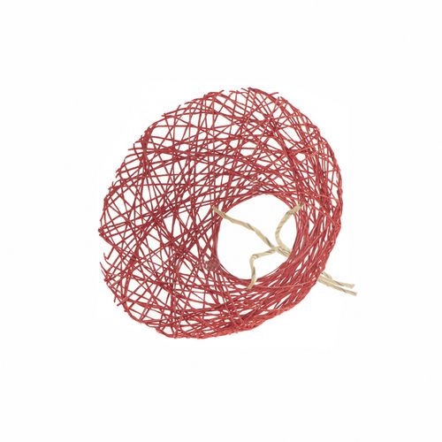 Strausshalter Papierweb rot D20cm