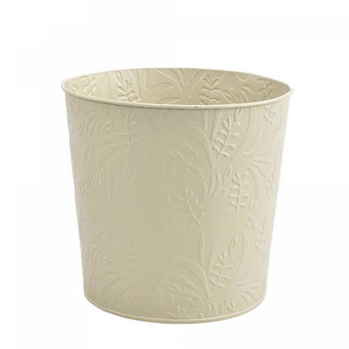 Zink Übertopf Lynn creme D18cm H17cm 