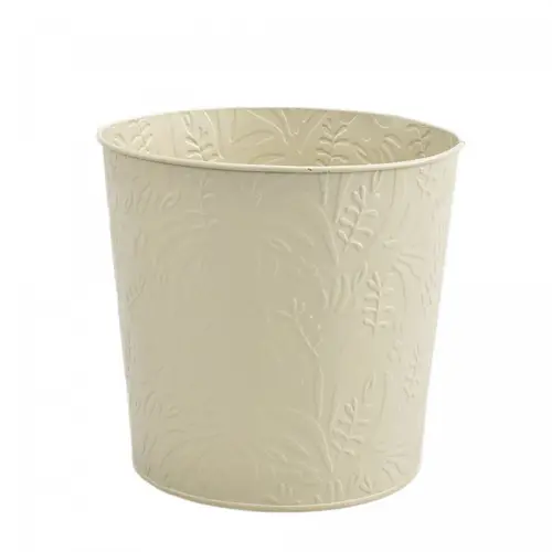 Zink Übertopf Lynn creme D18cm H17cm 