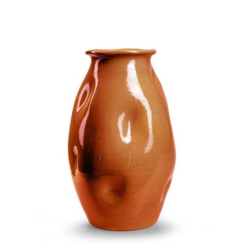 Keramik Vase Dots orange D20cm H30cm 