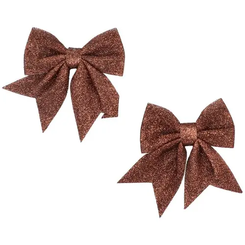 Schleife Shine kupfer 12x13cm x2