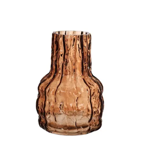 Glas Vase Morgan braun D13.5cm H20.5cm
