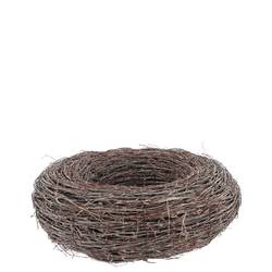 Birke Topf Rund whitewash 30x10cm