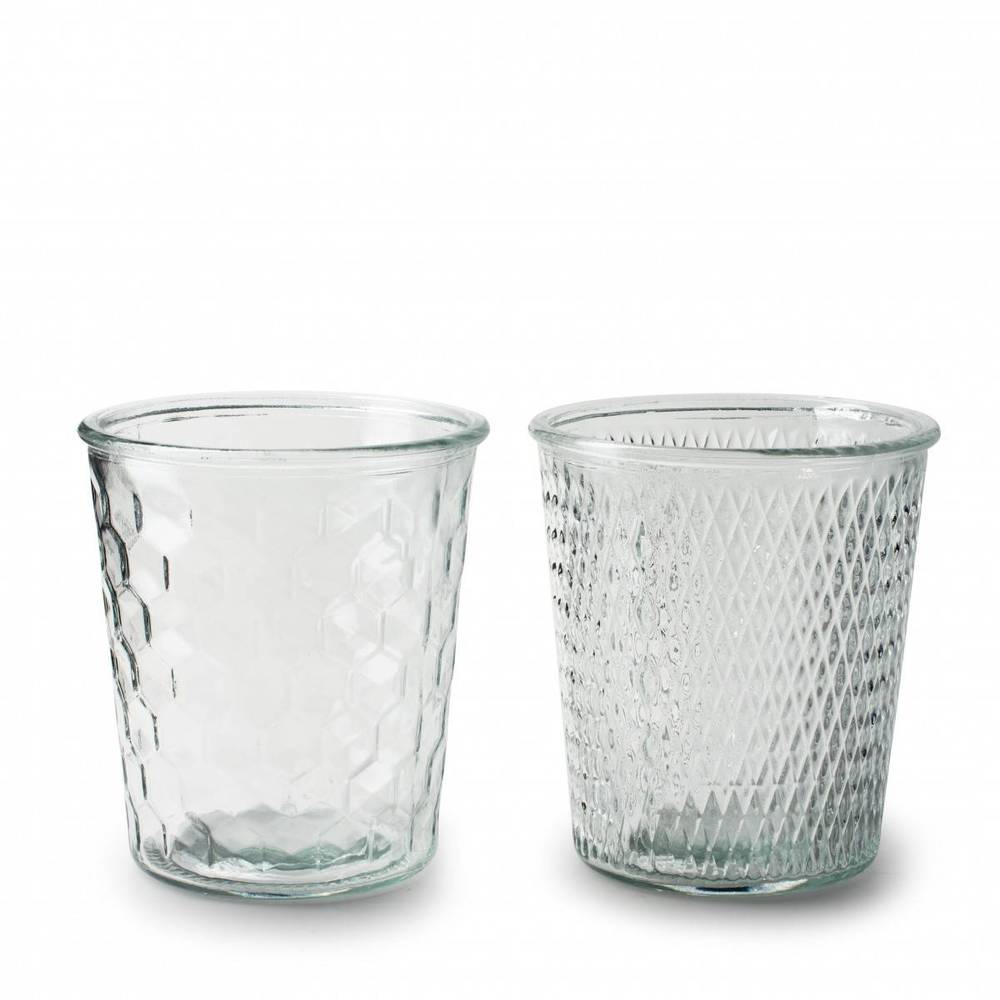 Glas Vase Retro mix D14cm H15cm