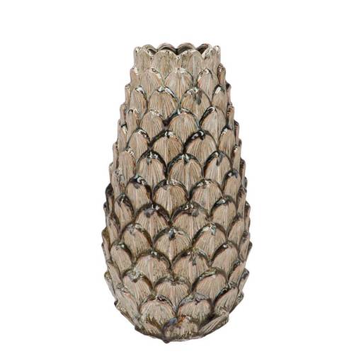 Keramik Vase Tannenzapfen 16x35cm