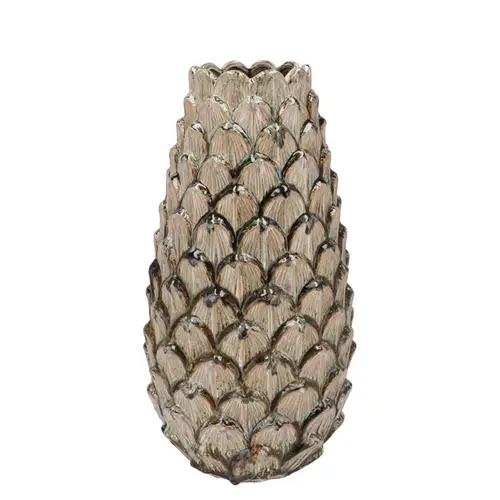 Keramik Vase Tannenzapfen 16x35cm