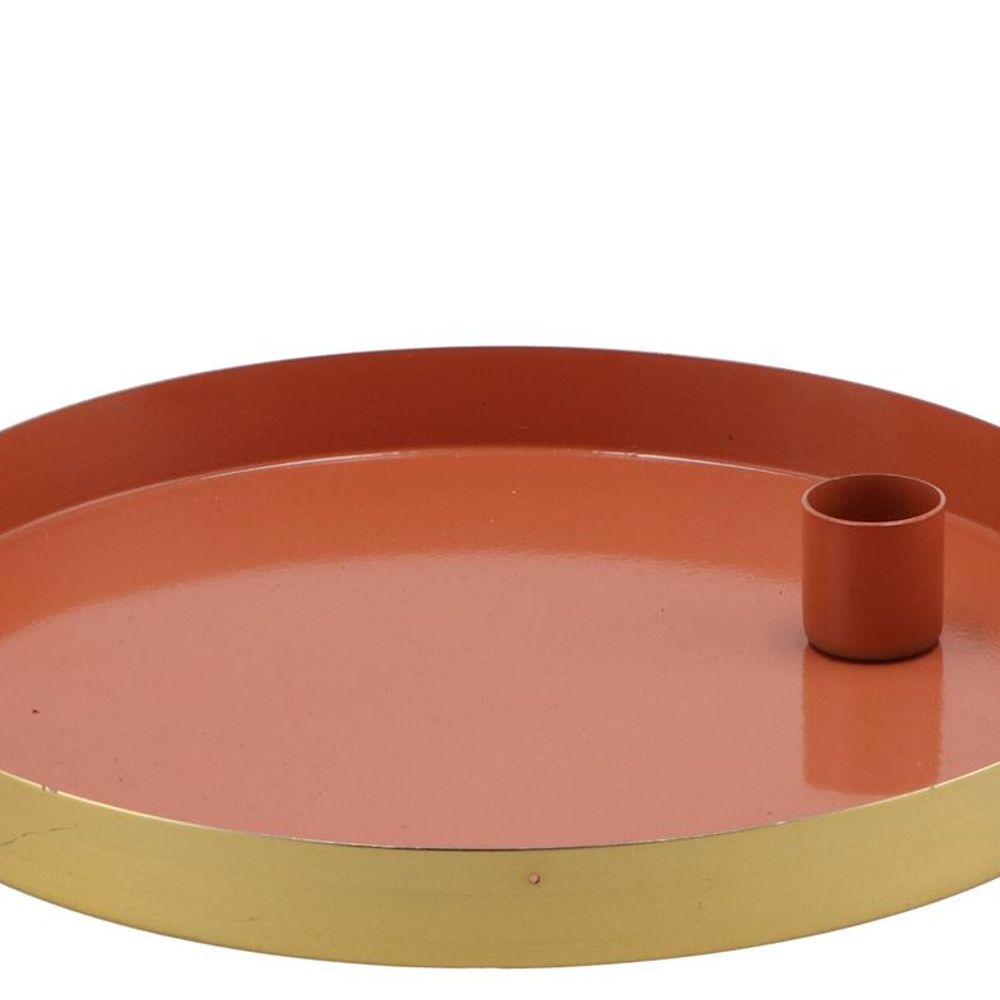 Kerzenständer Teller terra 22x2,5cm