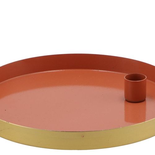 Kerzenständer Teller terra 22x2,5cm