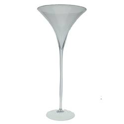 Glas Vase Martini auf Fuss D30cm H70cm
