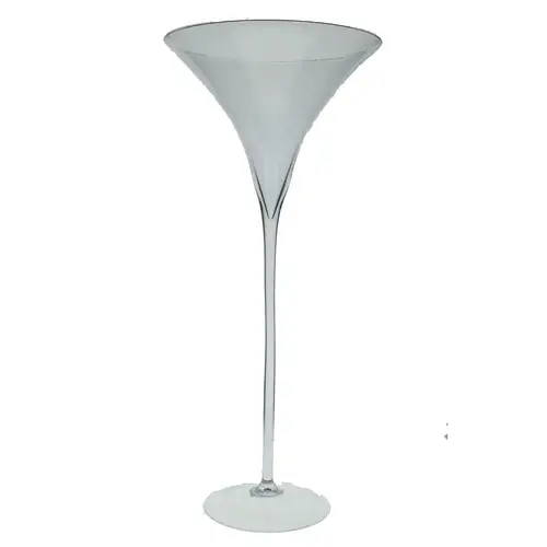 Glas Vase Martini auf Fuss D30cm H70cm