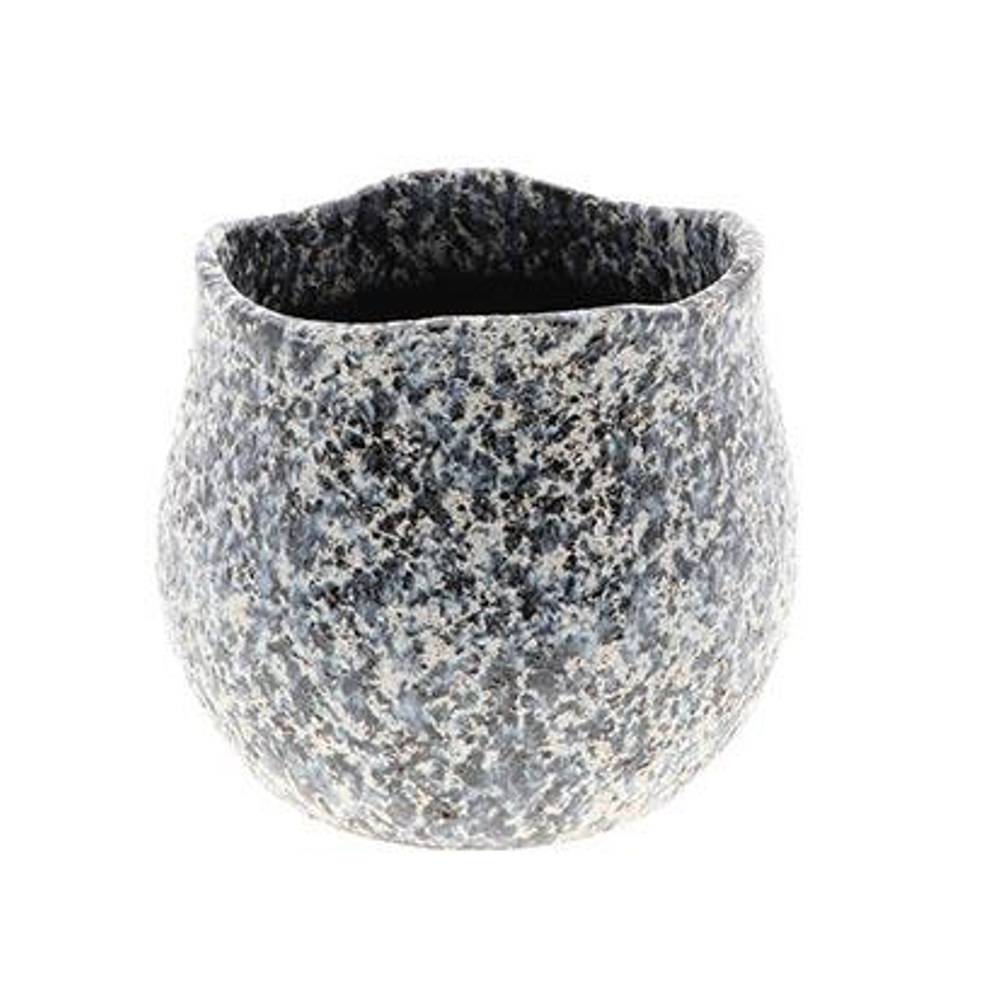 Keramik Übertopf Cascale grau D22cm H20cm