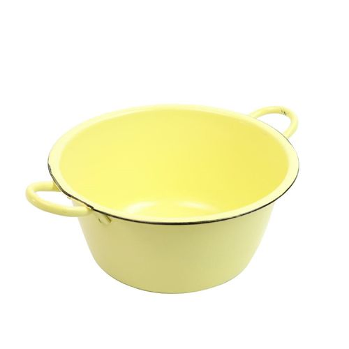 Zink Basin gelb D19cm H9.5cm