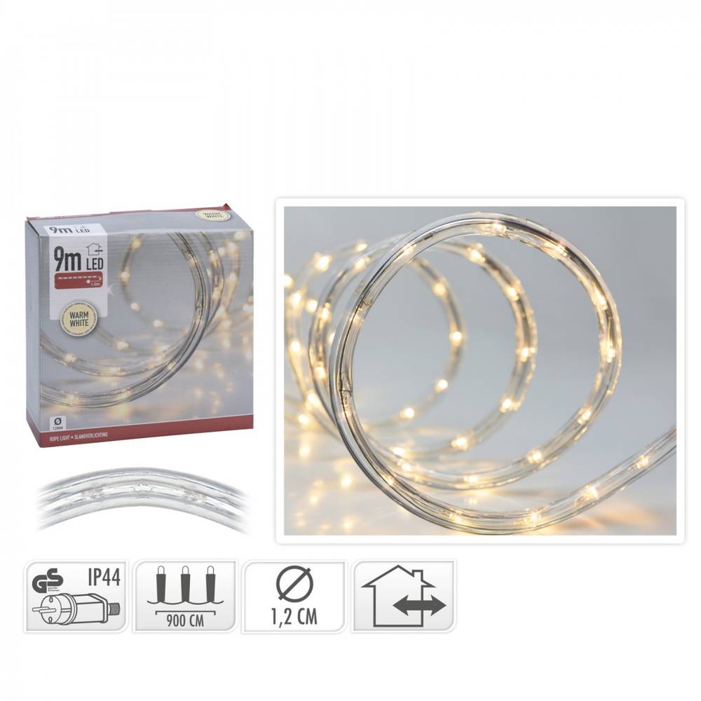 Girlande LED draussen warm weiss 9m