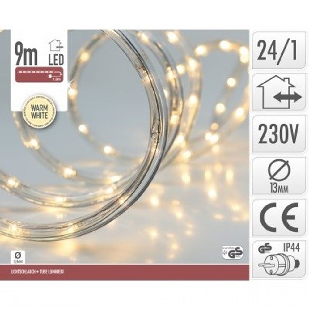 Girlande LED draussen warm weiss 9m
