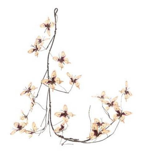 Girlande Schmetterling creme L150cm