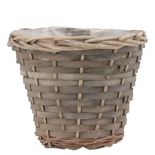 Korb rund grau D19cm H16cm