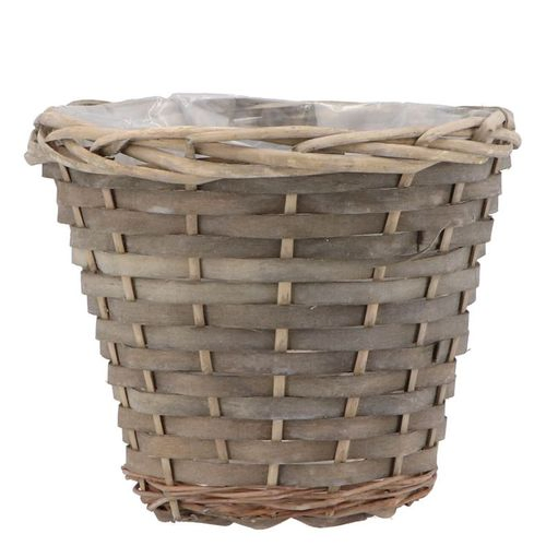 Korb rund grau D19cm H16cm