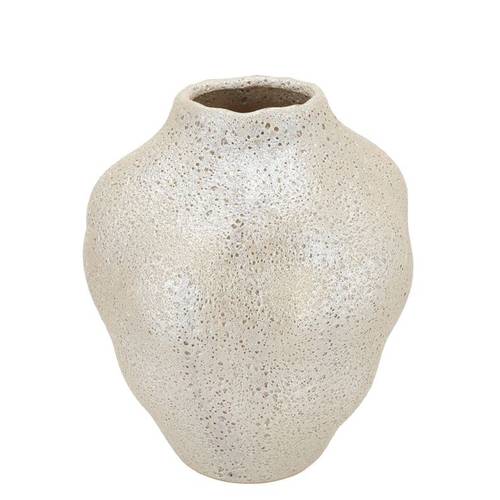 Keramik Vase Dana Bubble weiss 25x25x30cm