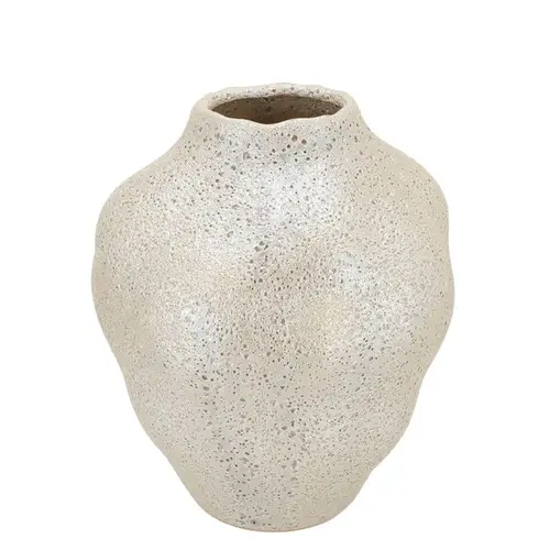 Keramik Vase Dana Bubble weiss 25x25x30cm