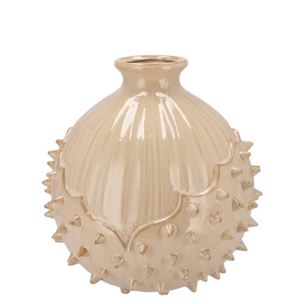 Keramik Vase Mika braun 16x16x17cm