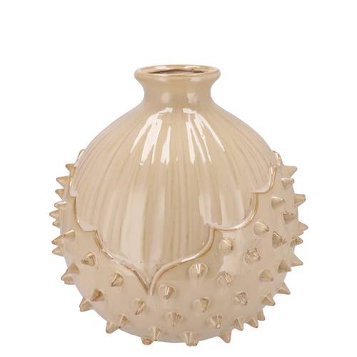 Keramik Vase Mika braun 16x16x17cm
