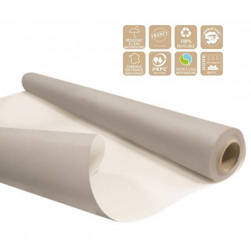 Papier Rolle Eco 80cm wasserb. grau
