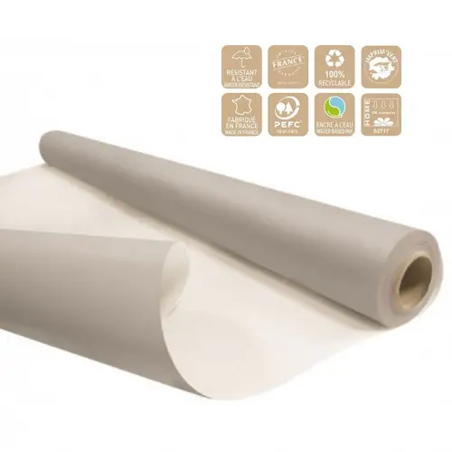 Papier Rolle Eco 80cm wasserb. grau