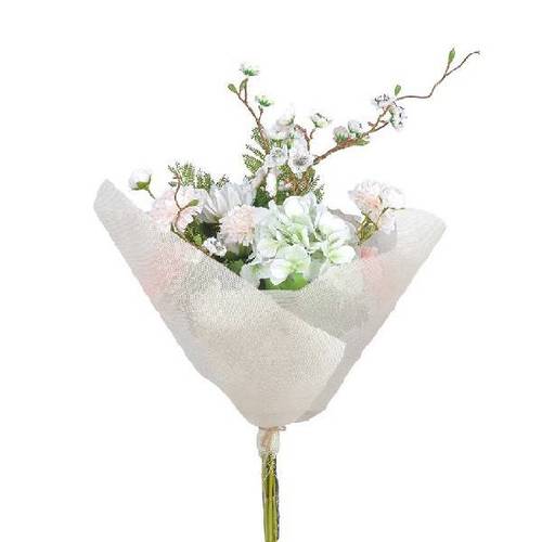 Seiden Strauss Sakura weiss L50cm 