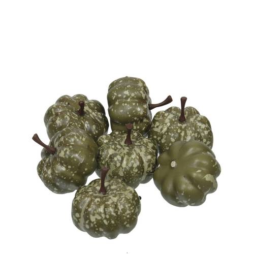 Deko Kürbis mix grün D03.5cm x24 